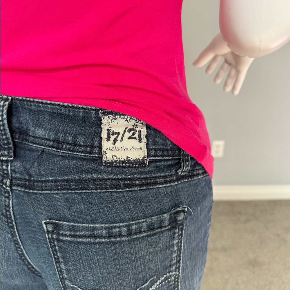 Pink Tee, Maroon and Grey striped shirt and Jeans - Picture 7 of 13